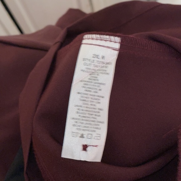 Maroon & Black Edwards XS R SCRUBS TOP - Picture 8 of 10